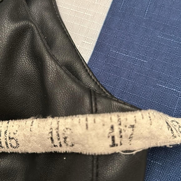 ZARA Black Faux Leather Vest - Picture 9 of 12